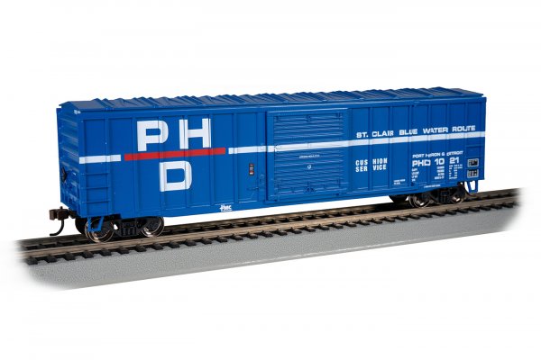 (image for) Port Huron & Detroit #1021 ACF 50.6' Outside Braced Box Car (HO)