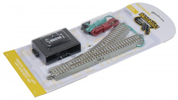 (image for) E-Z Track® with Concrete Ties - Remote Turnout - Left