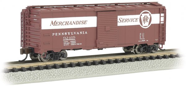 (image for) AAR 40' Steel Box Car - PRR #92419 Merchandise Service