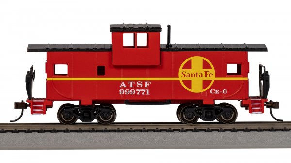 (image for) 36' Wide-Vision Caboose - Santa Fe #999771 - Red