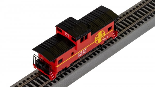 (image for) 36' Wide-Vision Caboose - Santa Fe #999771 - Red