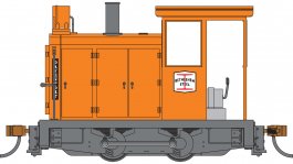 (image for) Davenport 0-4-0 Gas Mechanical - Bethlehem Steel (Orange Scheme)