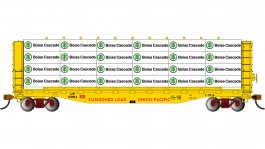 (image for) 52' Center-Beam Flatcar with Lumber Load - Union Pacific® #15082