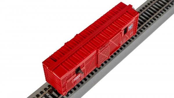 (image for) 40' Animated Stock Car - CB&Q #52025 with Cattle