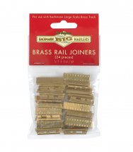Brass Rail Joiners 24/Bag - Brass Track (Large Scale)