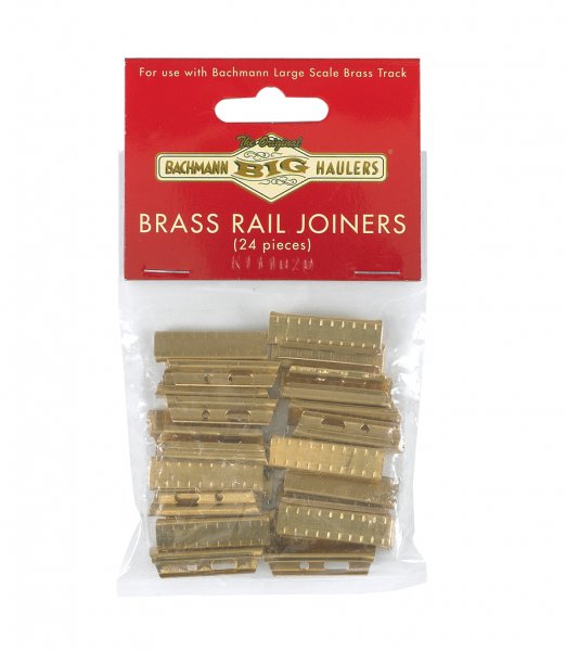 (image for) Brass Rail Joiners 24/Bag - Brass Track (Large Scale)