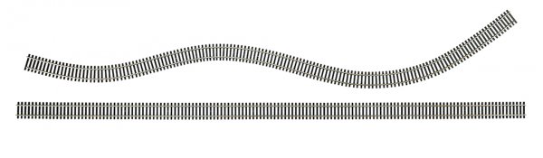 (image for) 36" Nickel Silver Flex Track (25 pieces/box) (HO Scale)