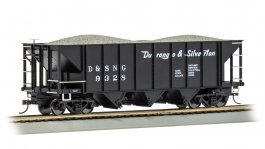 (image for) 3-Bay Hopper with Removable Load - Durango & Silverton #9328 with Ballast Load