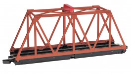 (image for) E-Z Track® Truss Bridge with Blinking Light - Oxide Red