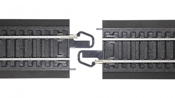 (image for) 9" Straight Terminal Rerailer with Wire (HO Scale Steel Alloy)