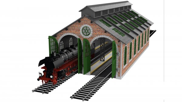 (image for) Two-Stall Steam Era Engine House