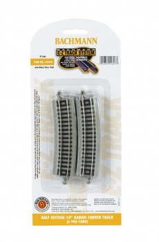 Half Section 14" Radius Curved Track - N Scale