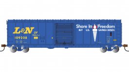 (image for) 50' Sliding Door Boxcar (US Saving Bonds) - Louisville & Nashville® #109208 (without roofwalk)