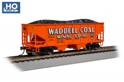 USRA 55-Ton Outside-Braced Hopper - Waddell Coal #101