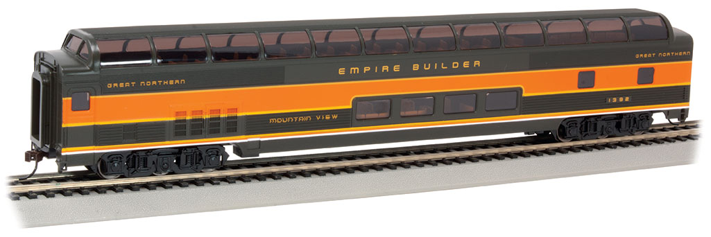 Great Northern #1392 "Mtn View" - 85' BUDD Full Dome (HO Scale)