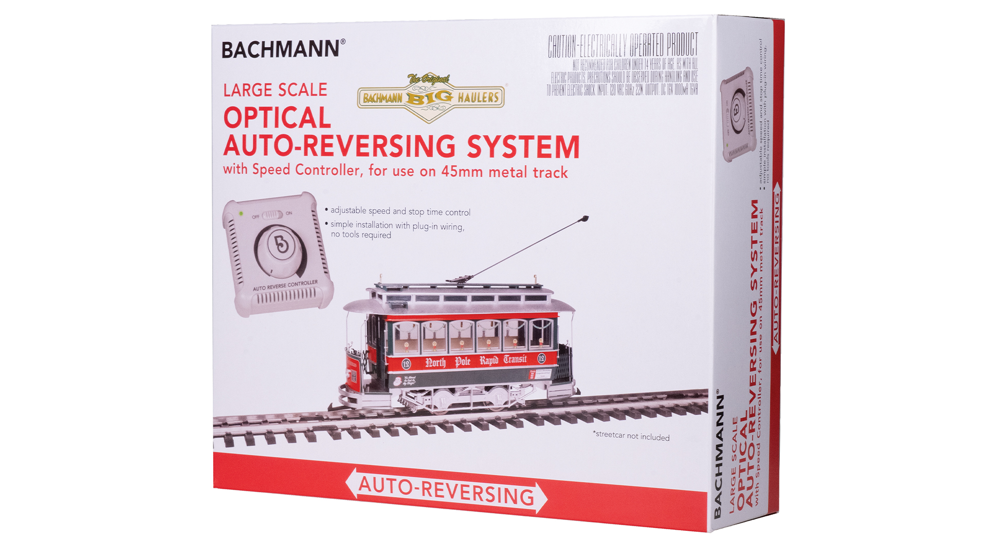 thumbnail image 2 of Bachmann 44548 E-Z Track – 9" Straight Electronic Auto-Reversing Track (4 Pieces) HO Scale 2 of 2