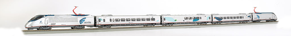 Bachmann 01205 Amtrak Acela Express HO Gauge Electric Train Set with DCC 