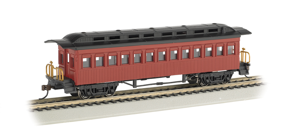 Coach (1860-80 era) - Painted Unlettered Red (HO Scale)
