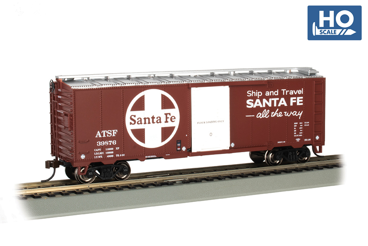 Santa Fe #139876 - Flour Only 40' Boxcar