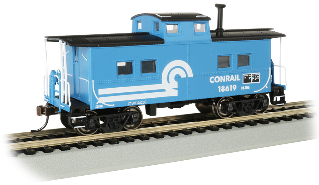 Conrail #18619 - Blue - NE Steel Caboose (HO Scale)