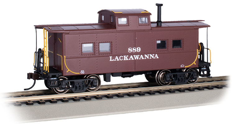 Lackawanna #889 - NE Steel Caboose (HO Scale)