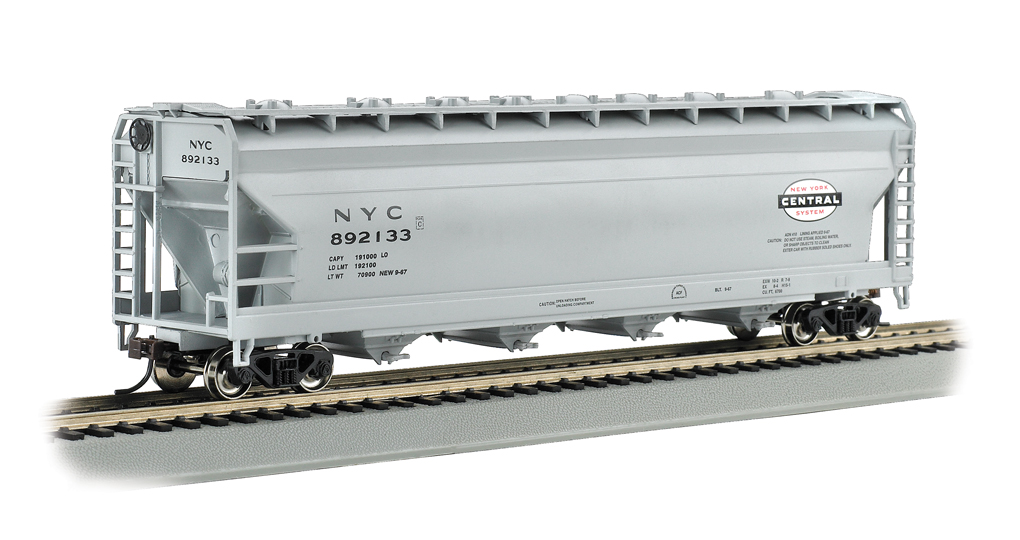 Bachmann Trains New York Central-Gray 56/' ACF Center-Flow Hopper-Ho Scale