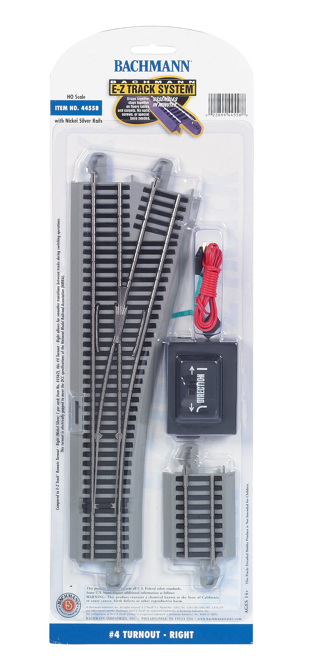 Bachmann 44560 HO Scale #6 Turnout Right for sale online 