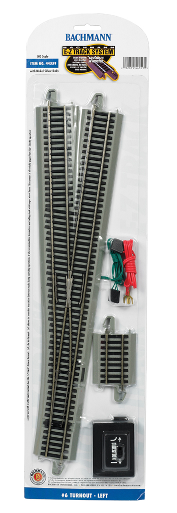 197b N Scale Bachmann 44859 Left #6 Remote EZ Track Turnout Kit 11 25r for sale online 