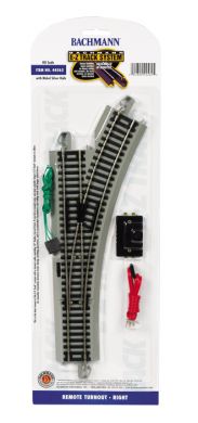 Bachmann Trains #4 Turnout - Right (1/Card), Tracks - Canada