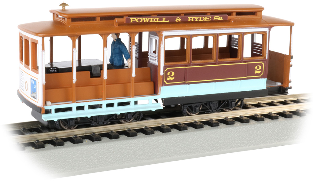 Maroon & Tan - Cable Car with Grip Man