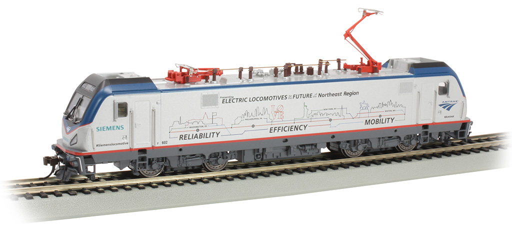 Bachmann Trains 67404 Siemens ACS-64 DCC Sound Equipped Locomotora Escala HO Bandera Demo Amtrak colores prototipos 