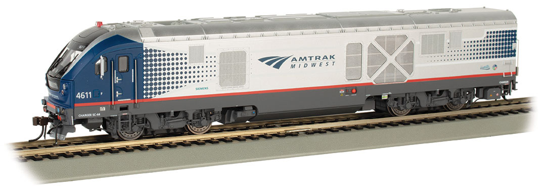 AMTRAK MIDWEST #4611 - CHARGER SC-44 - DCC WOWSOUND®