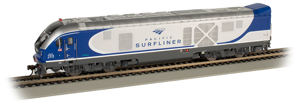 AMTRAK® PACIFIC SURFLINER® #2111 - CHARGER SC-44 - DCC WOWSOUND®