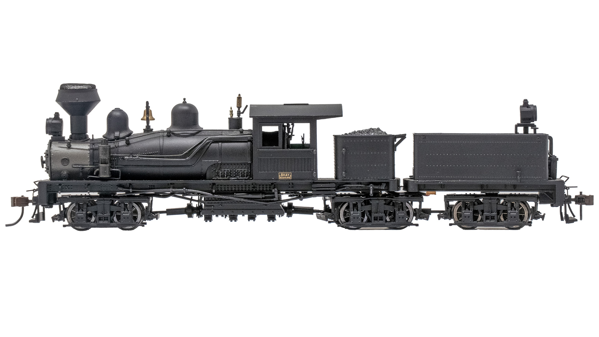 80-Ton Three-Truck Shay - Painted Unlettered - Black [84709