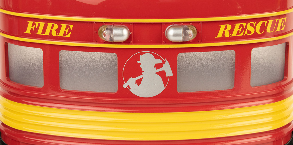 Fire Rescue with Flashing Roof Light - Eggliner