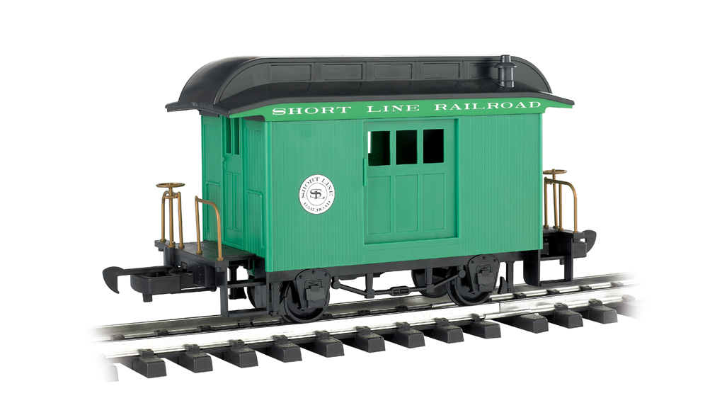 Baggage - Short Line Railroad - Green With Black Roof