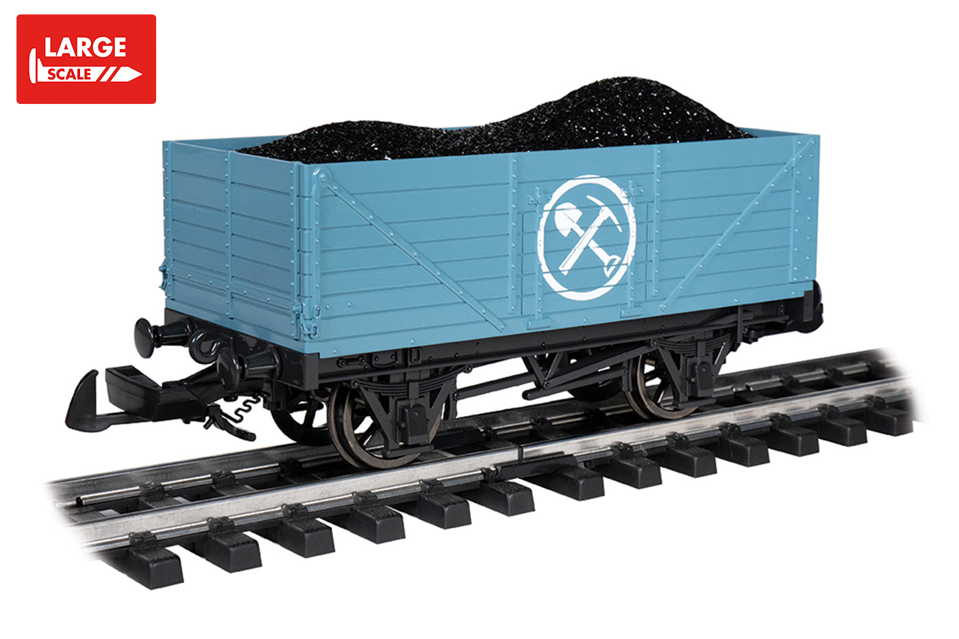 Mining Wagon with Load - Blue [98025] - $109.00 : Bachmann Trains