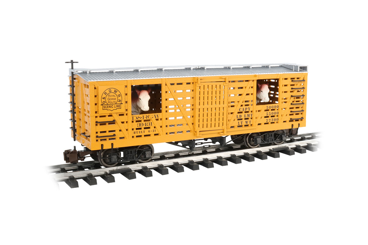 D&RGW™ w/Cattle - Animated Stock Car (Large Scale)