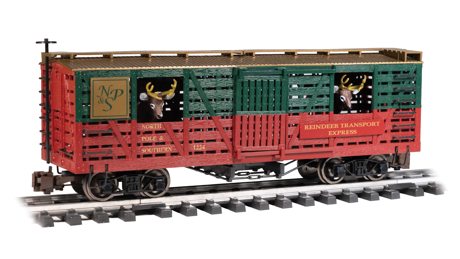 N scale christmas train hot sale cars