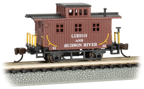 Lehigh & Hudson River #81 - Old-Time Caboose (N scale)