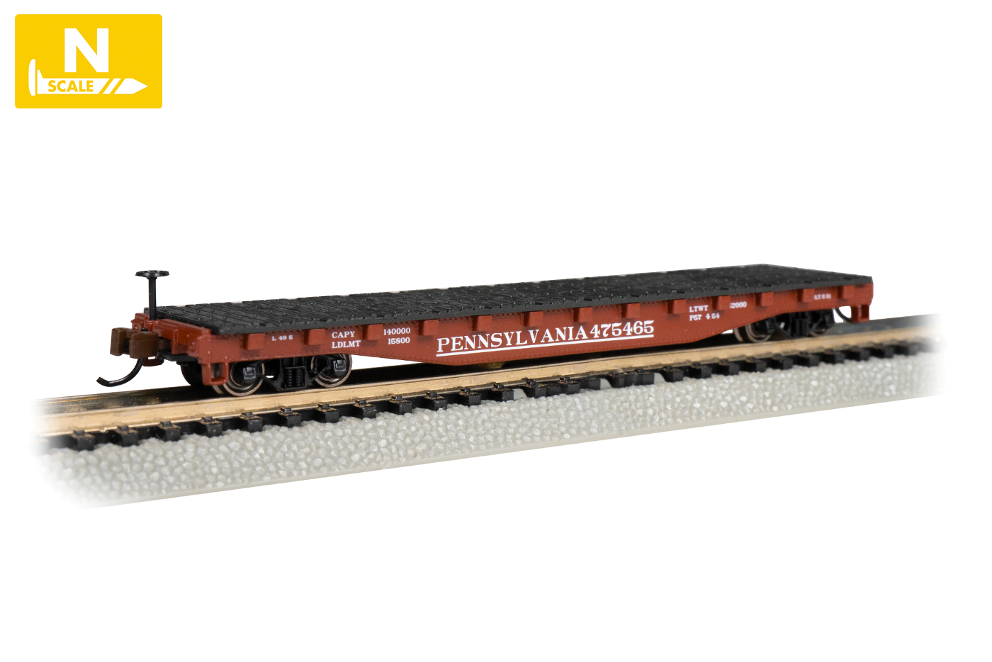 52' Flatcar - Pennsylvania Railroad #475465