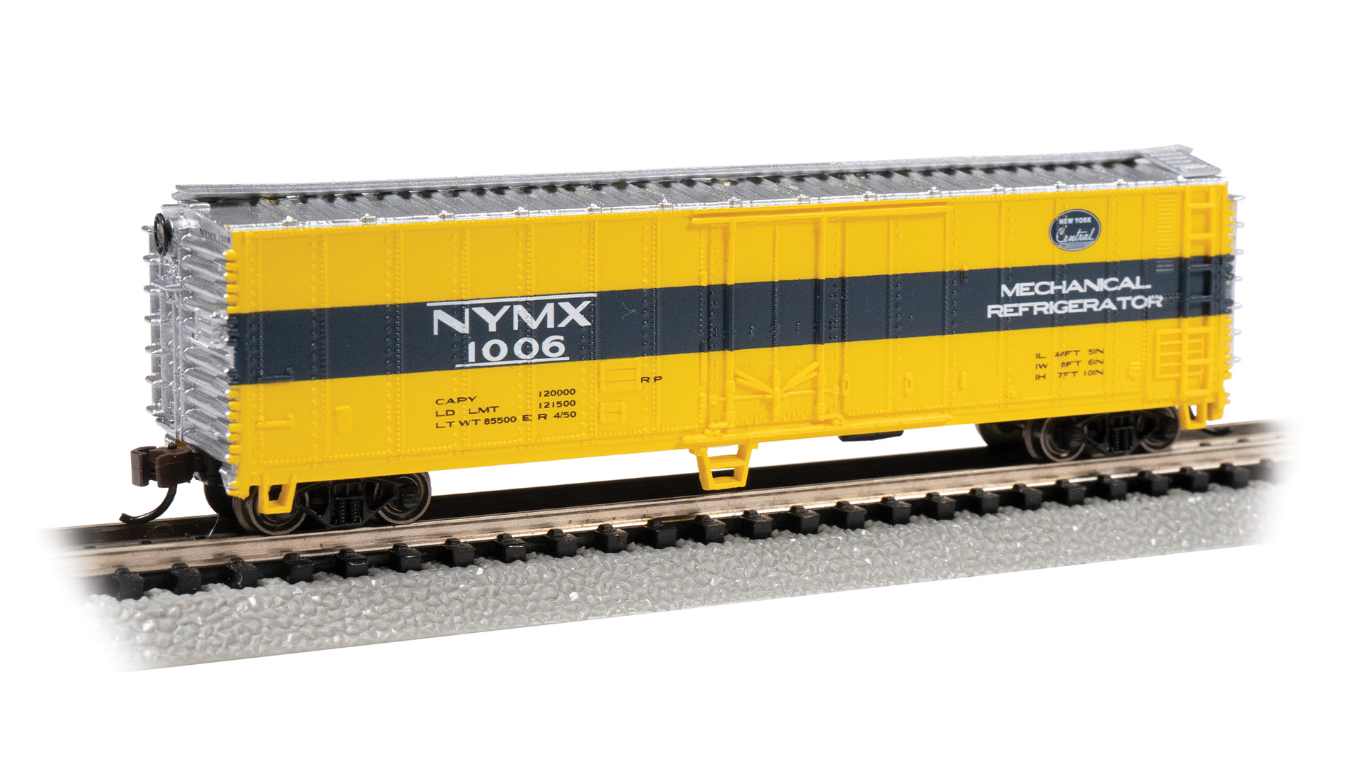 ACF 50' Steel Reefer - New York Central #1006
