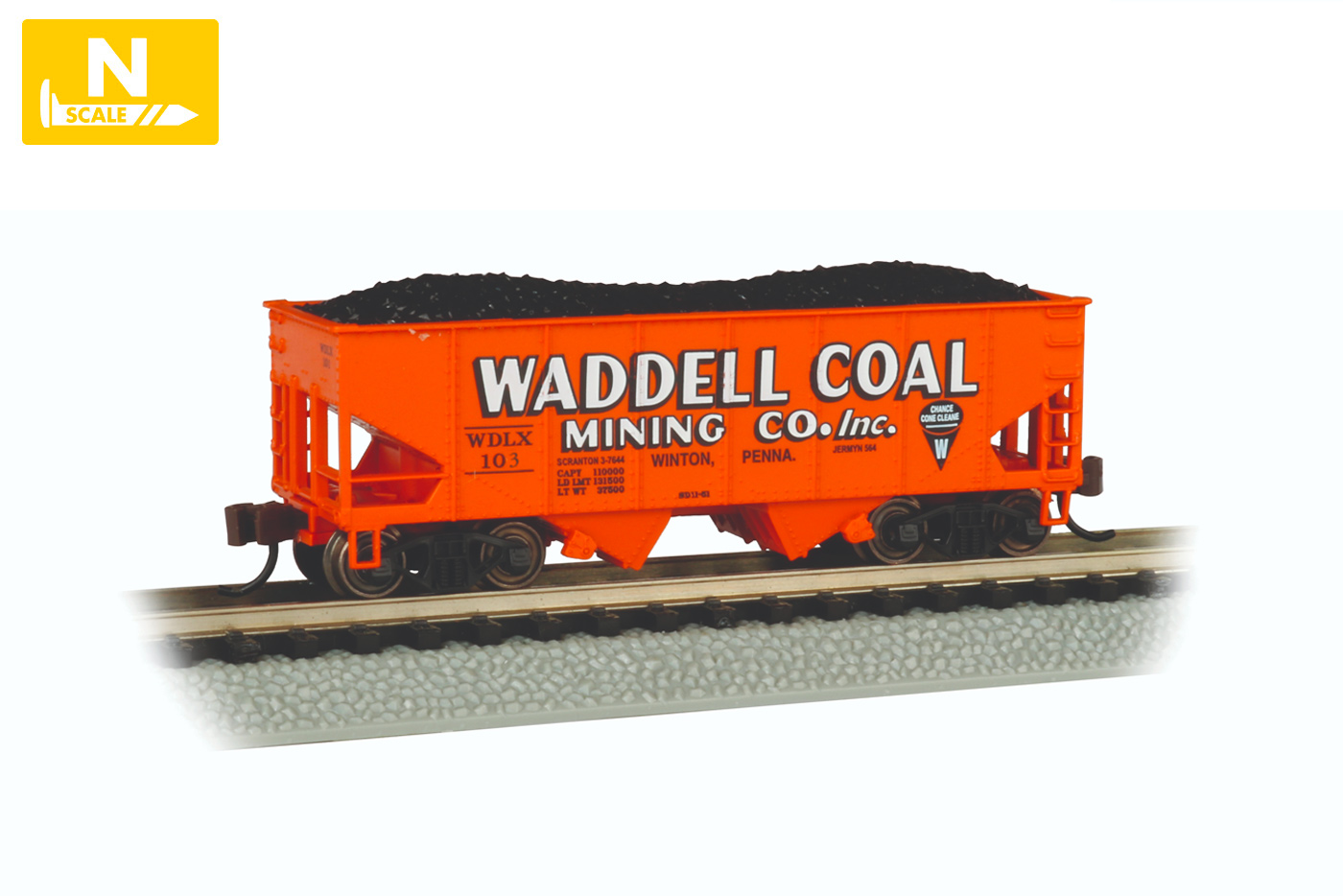 Waddell Coal #103 - USRA 55-Ton 2-Bay Hopper