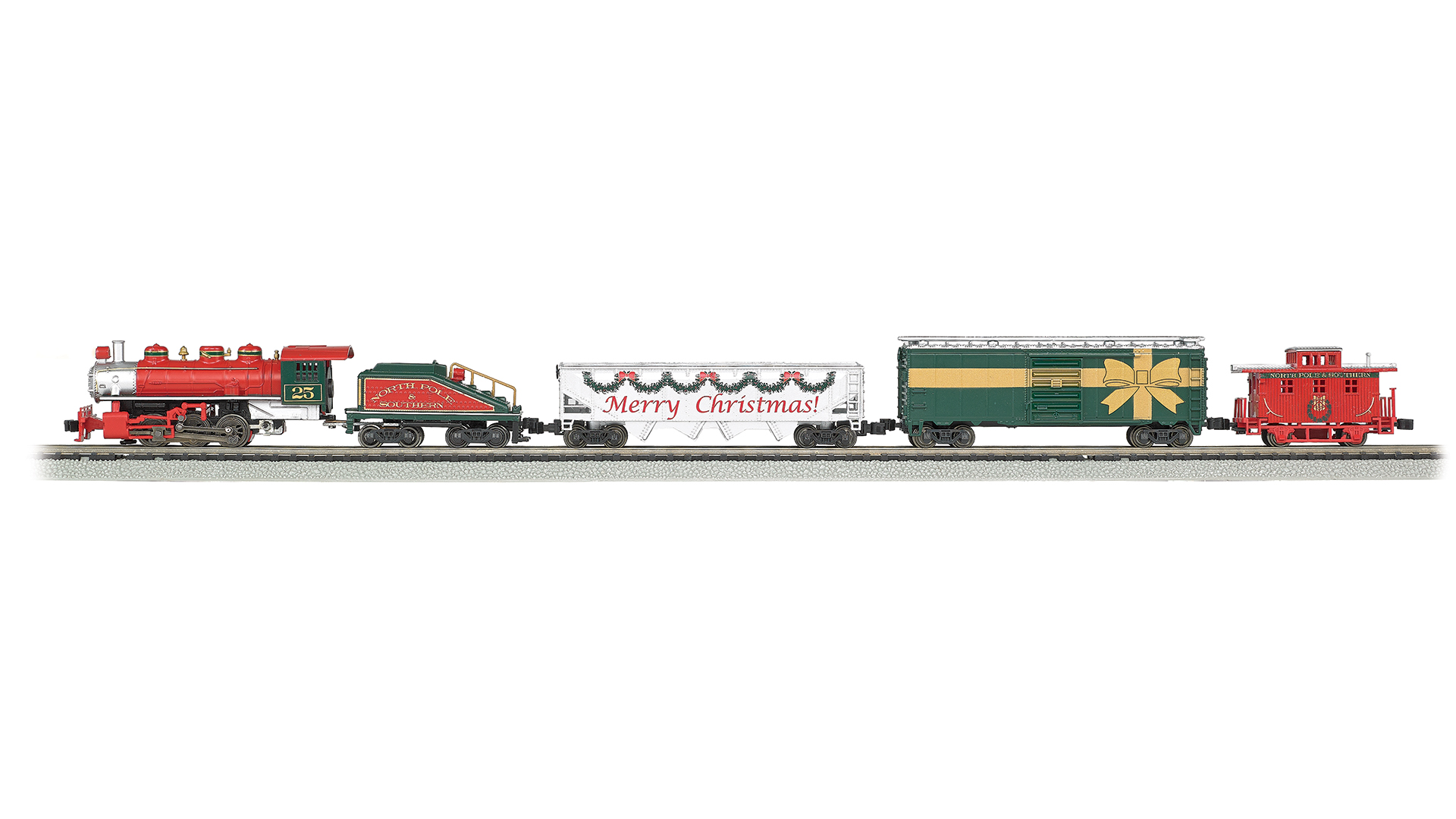thumbnail image 2 of Bachmann N Scale Spirit Of Christmas Passenger Train Set | Santa | BAC24017 NEW 2 of 6