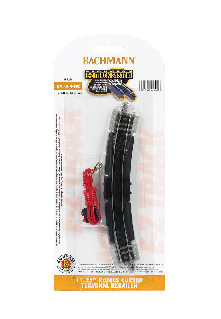 NOS Bachmann N Gauge 7602 Radius 45° 8 Pc NOS  8” Train Track Curve 16 