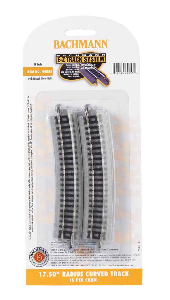 O Scale Bacu5675 for sale online Williams by Bachmann E-z Street 21 Diameter Curved Track 4 per Card 