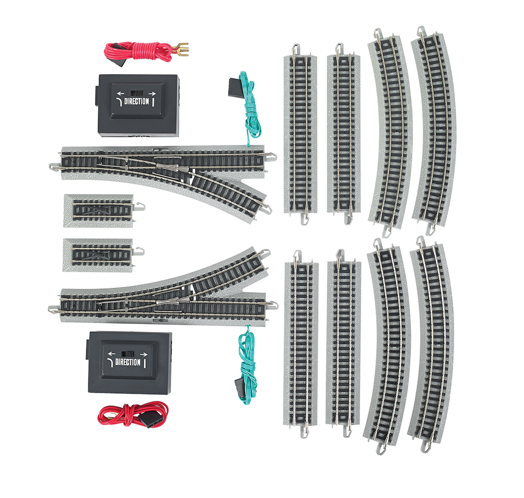 4-PACK Bachmann N Scale 5" Straight E-Z Track on Grey Gray Roadbed # 44881 