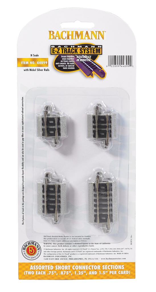 Assorted Short Connector Sections (N Scale)