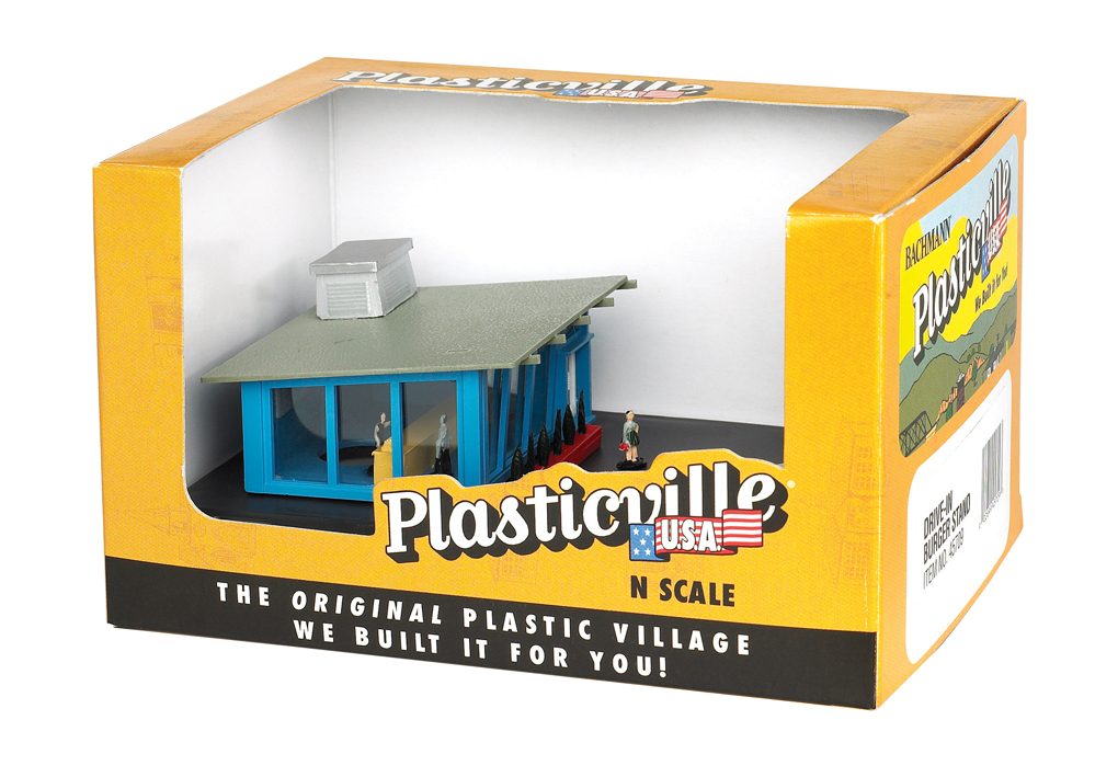 N Scale Bachmann Plasticville Drive in Burger Stand 45709 for sale online 