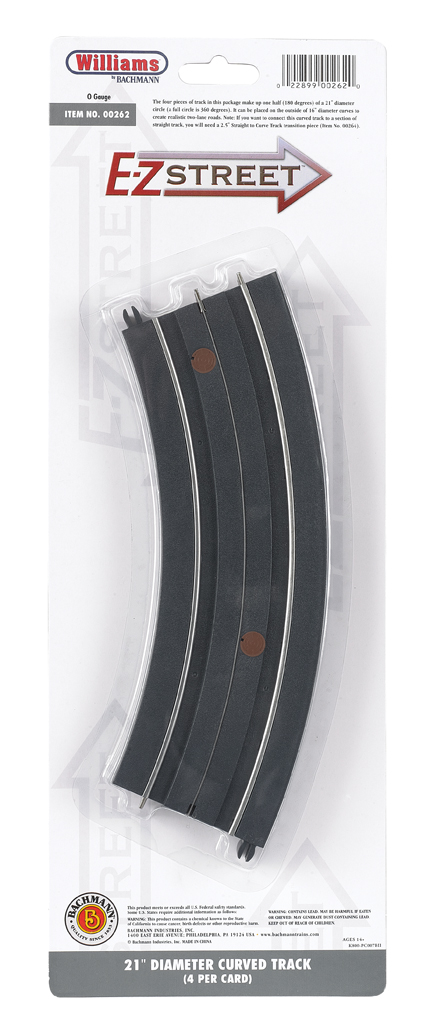 E-Z Street® 21" Diameter Curved Track (4/Card)